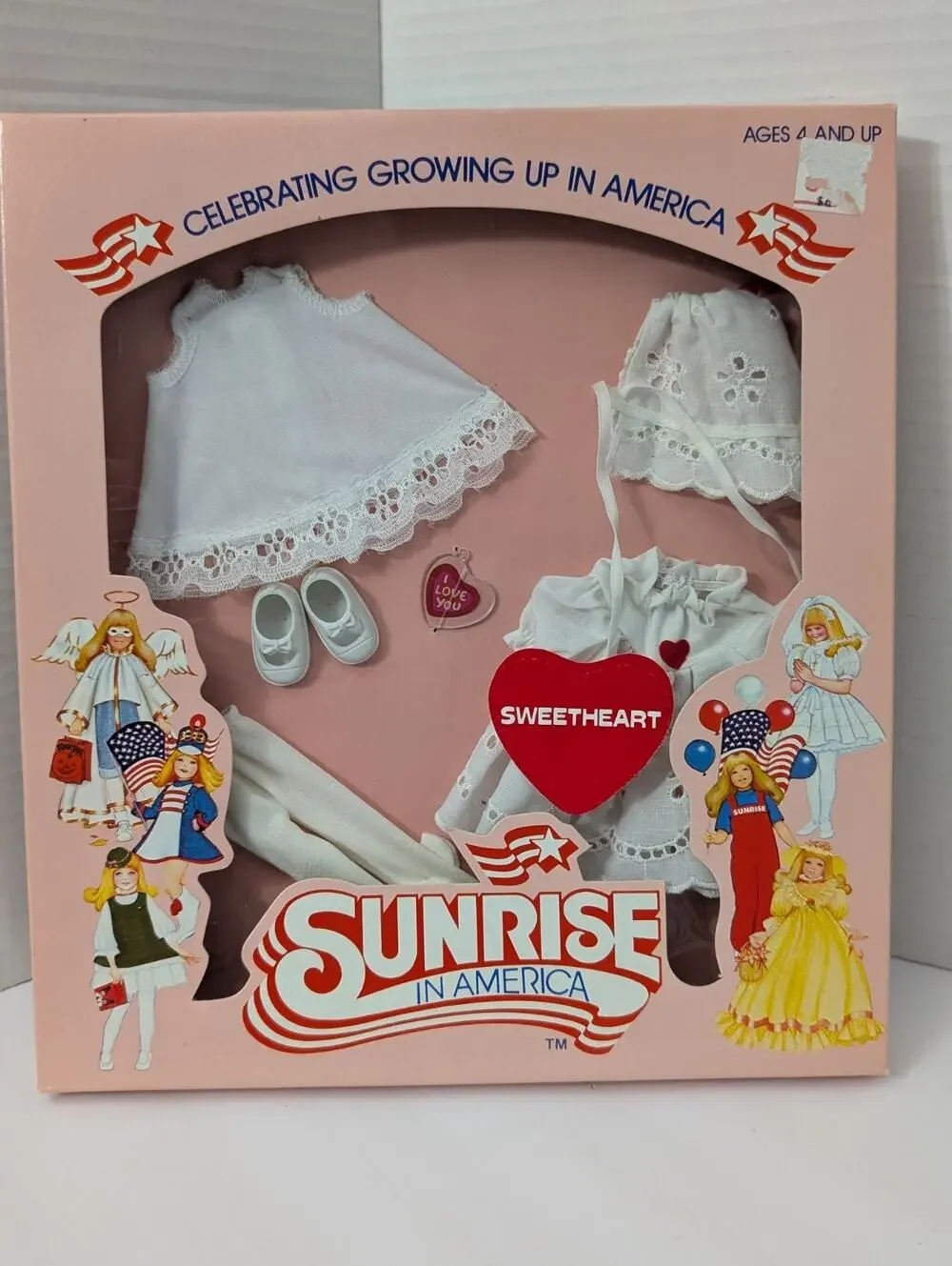 Vintage 1982 Sunrise in America Sweetheart Outfit Accessory Set Gatabox Ltd New